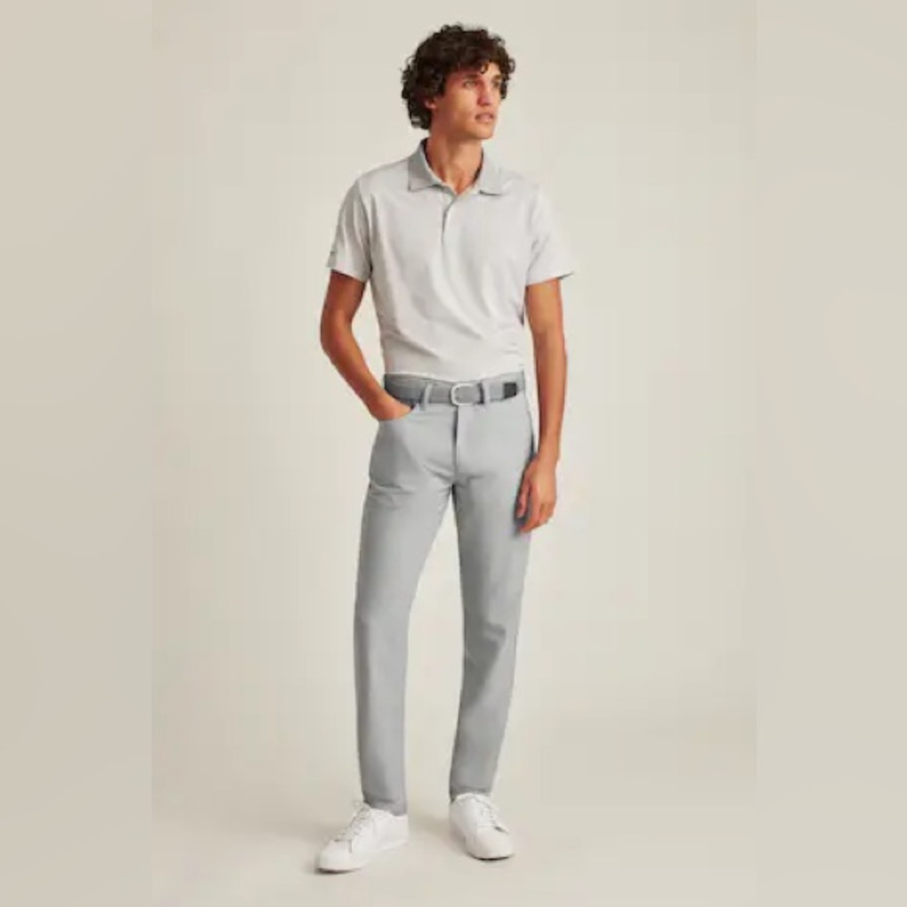 Bonobos Performance Link 5-Pocket Pants, Gray, 33x32, slim taper